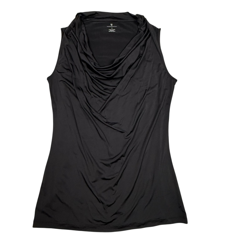 Worthington Elegant Black Cowl Neck Tank Top